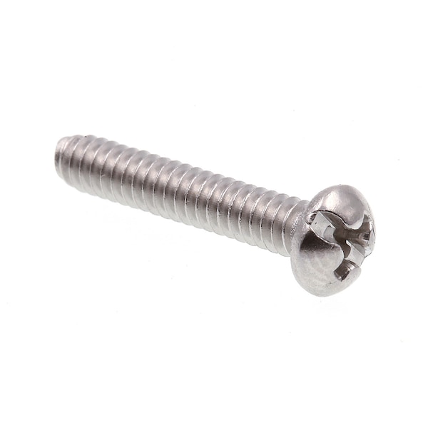 Prime-Line Machine Screw, Round, Phil/Sltd Comb Drive No. 6-32 X 3/4in 18-8 Stainless Steel 100PK 9003134 - main